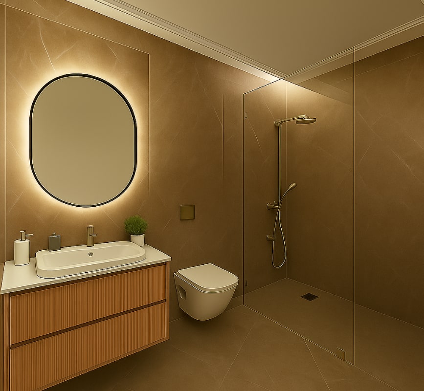Bathrooms With Subtle Detailing