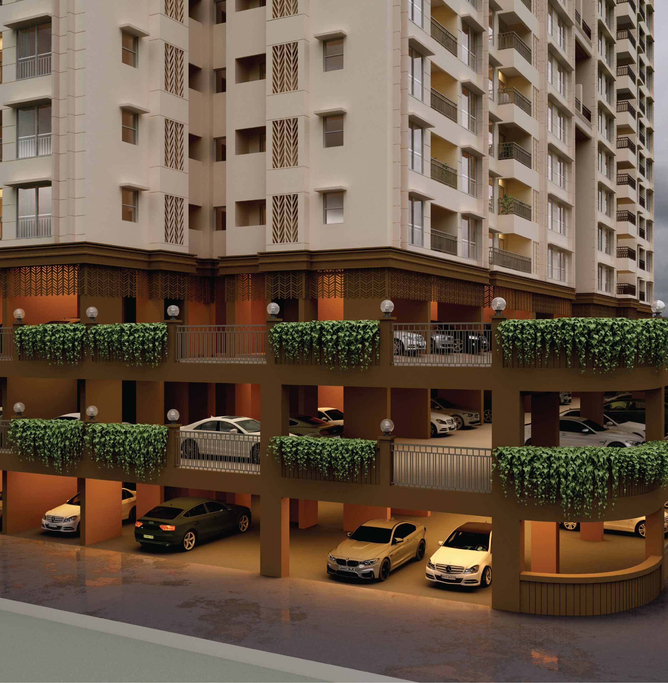 3 Levels of Parking